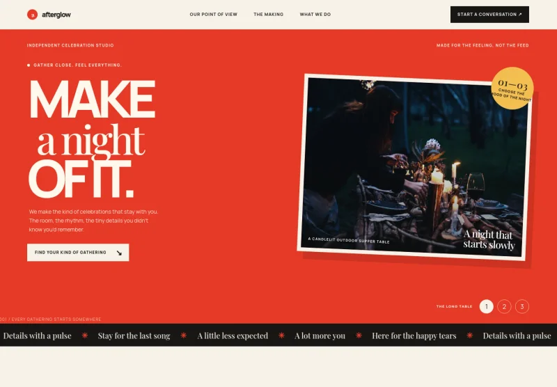 Celebration And Event Website Template
