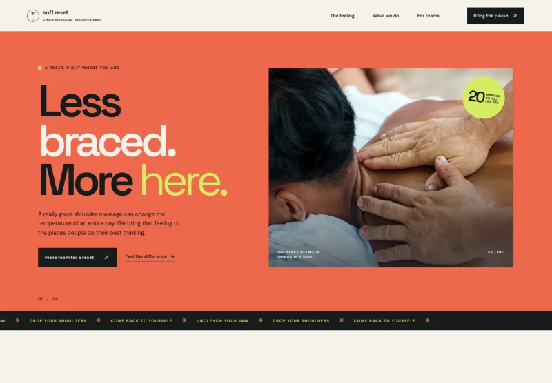 Chair Massage Website Template