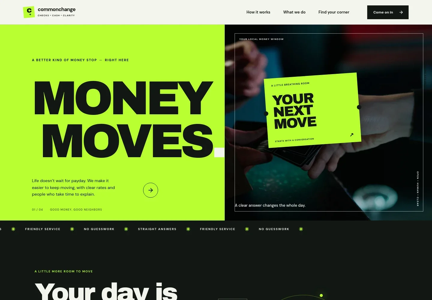 Check Cashing Service Website Template