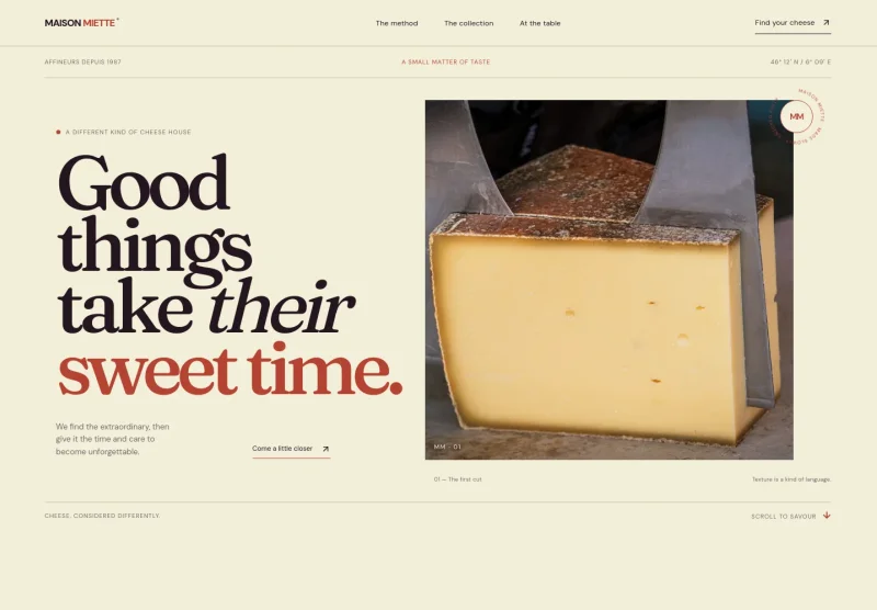 Cheese Website Template