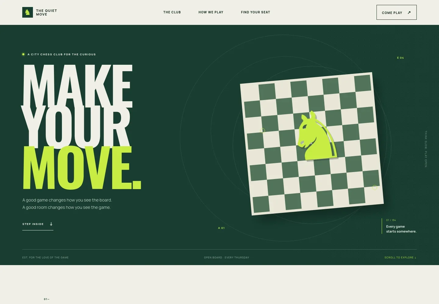 Chess Club Website Template