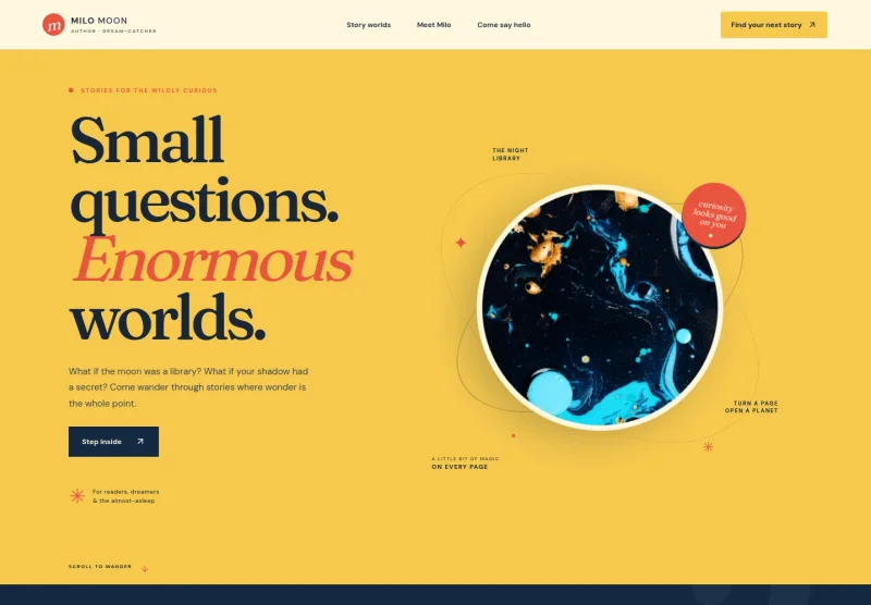 Child Author Website Template
