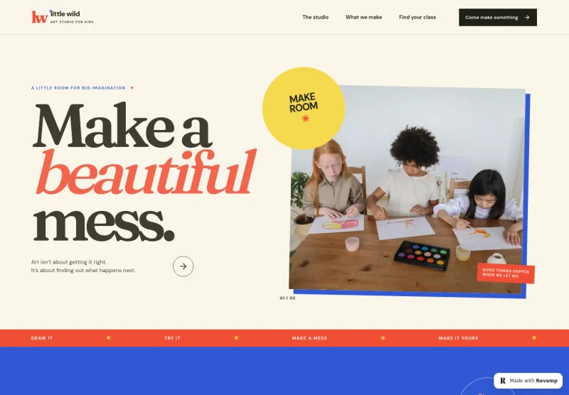 Children Art School Website Template