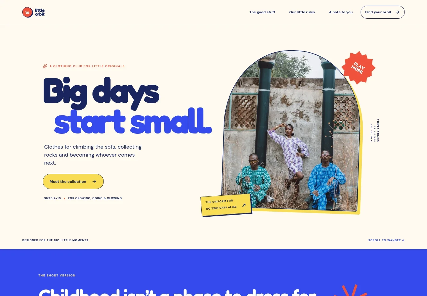 Children's Clothing Website Template