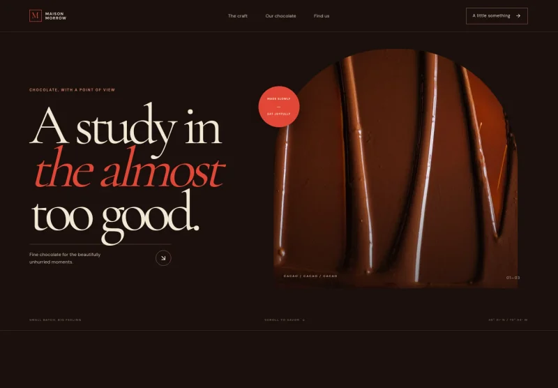 Chocolatier Website Template