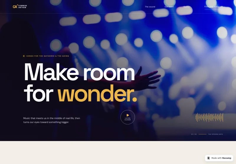 Christian Music Website Template
