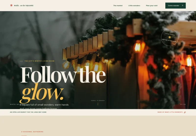 Christmas Market Website Template