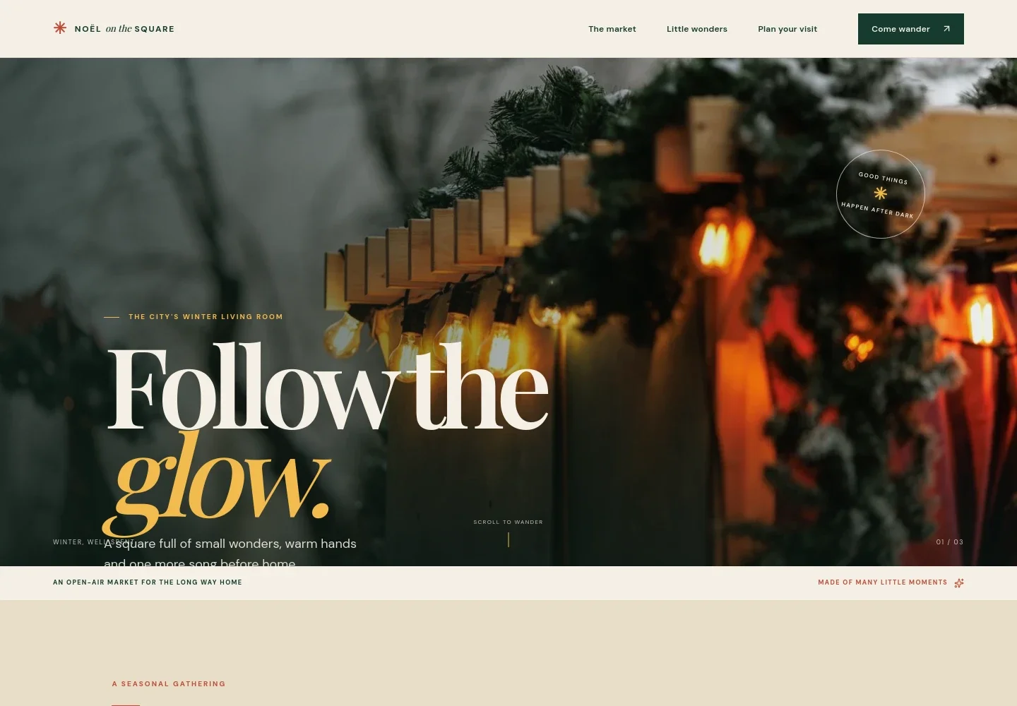 Christmas Market Website Template