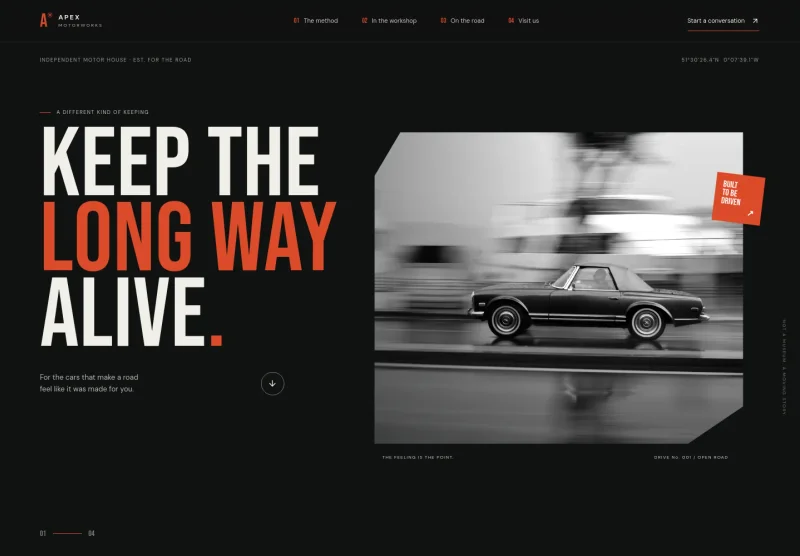 Classic Car Website Template