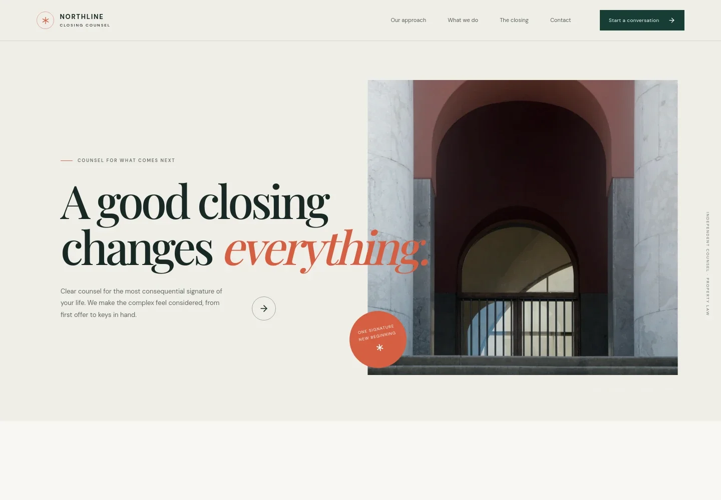 Closing Attorney Website Template