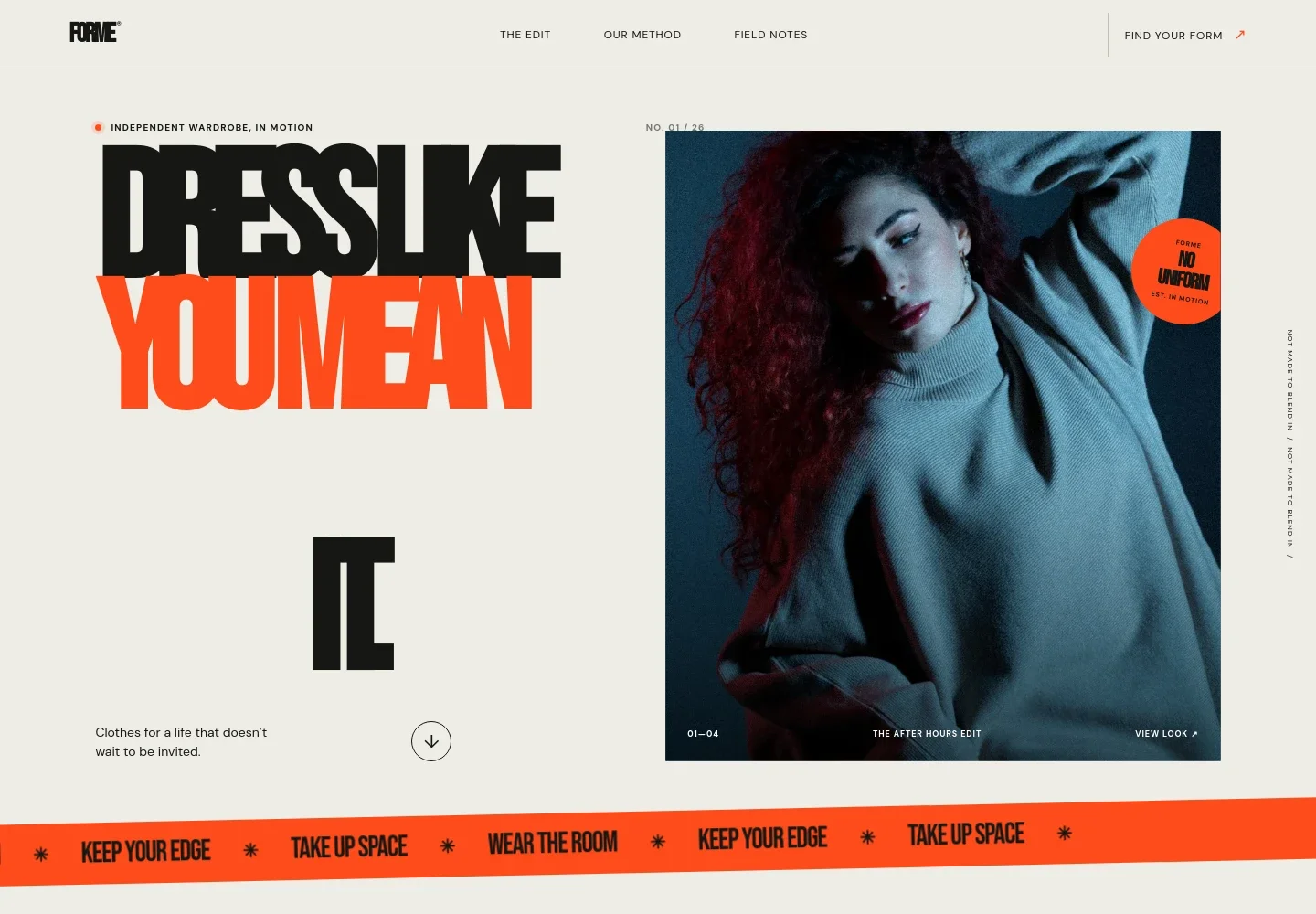 Clothing Brand Website Template