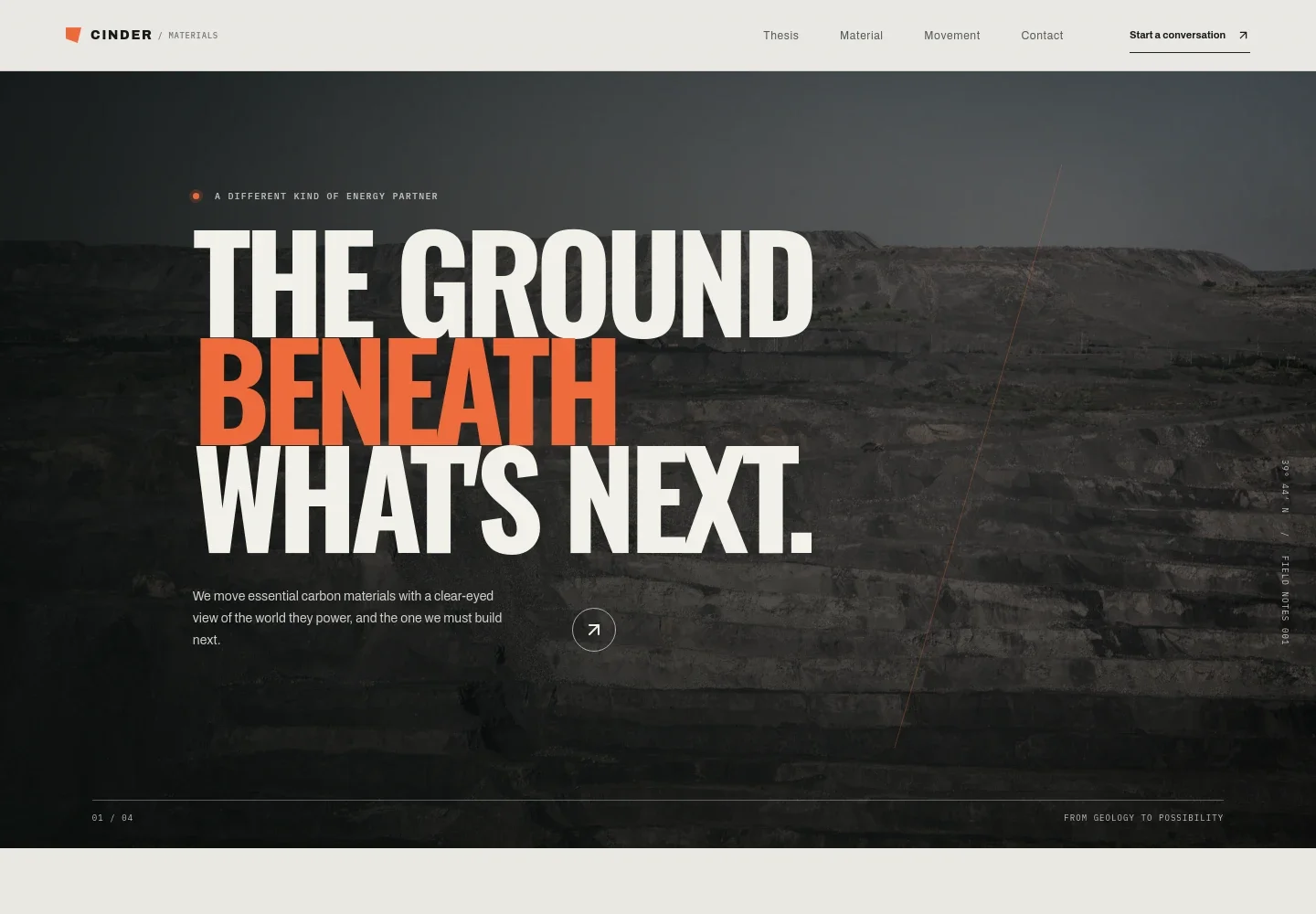 Coal Website Template