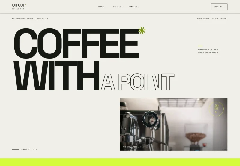 Coffee Bar Website Template