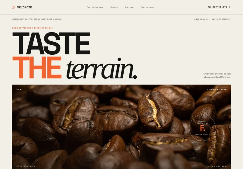 Coffee Bean Website Template