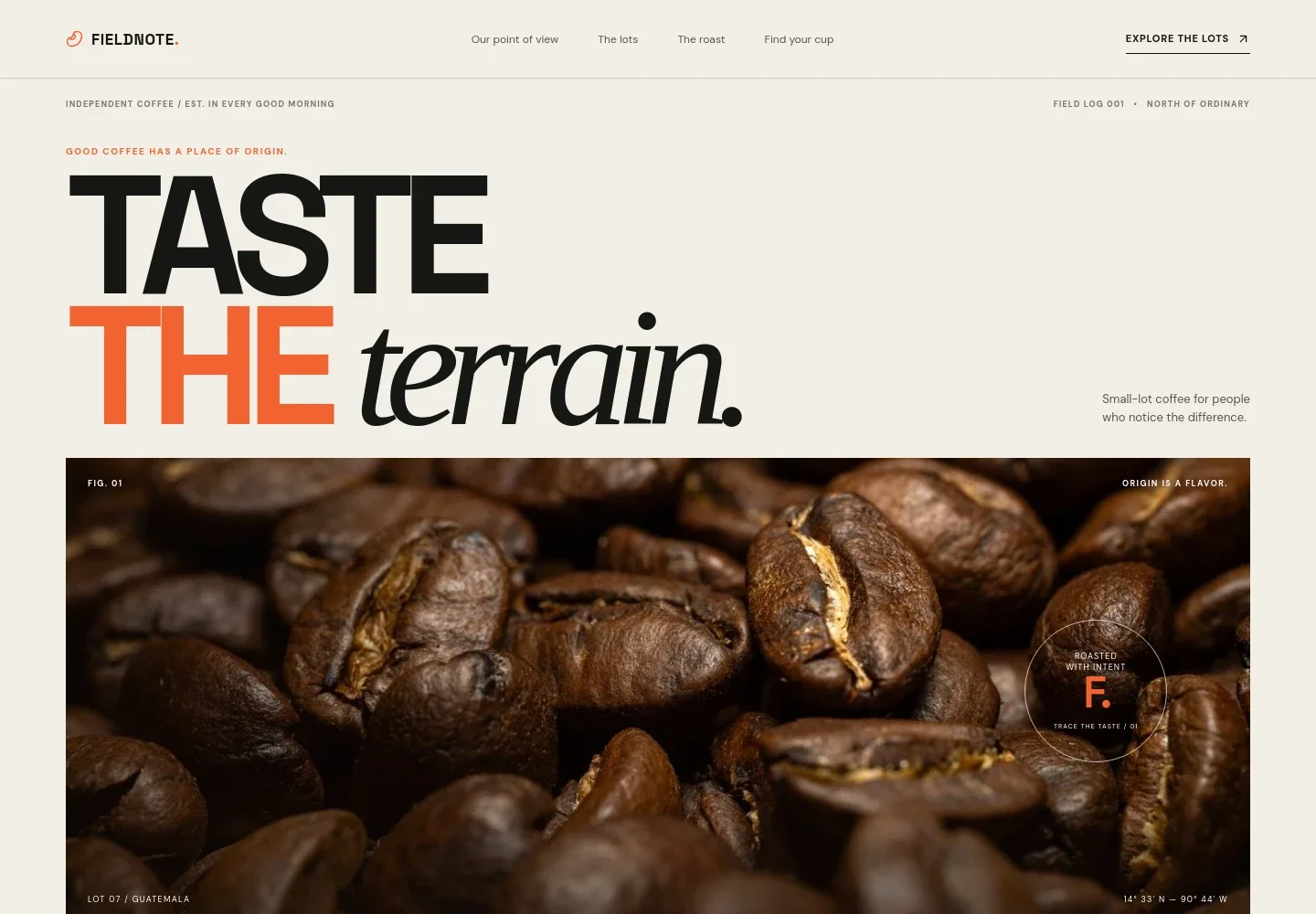 Coffee Bean Website Template