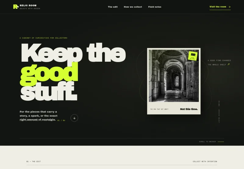 Collectibles Store Website Template