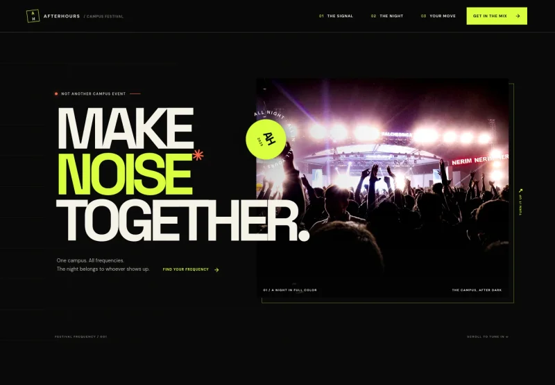 College Fest Website Template