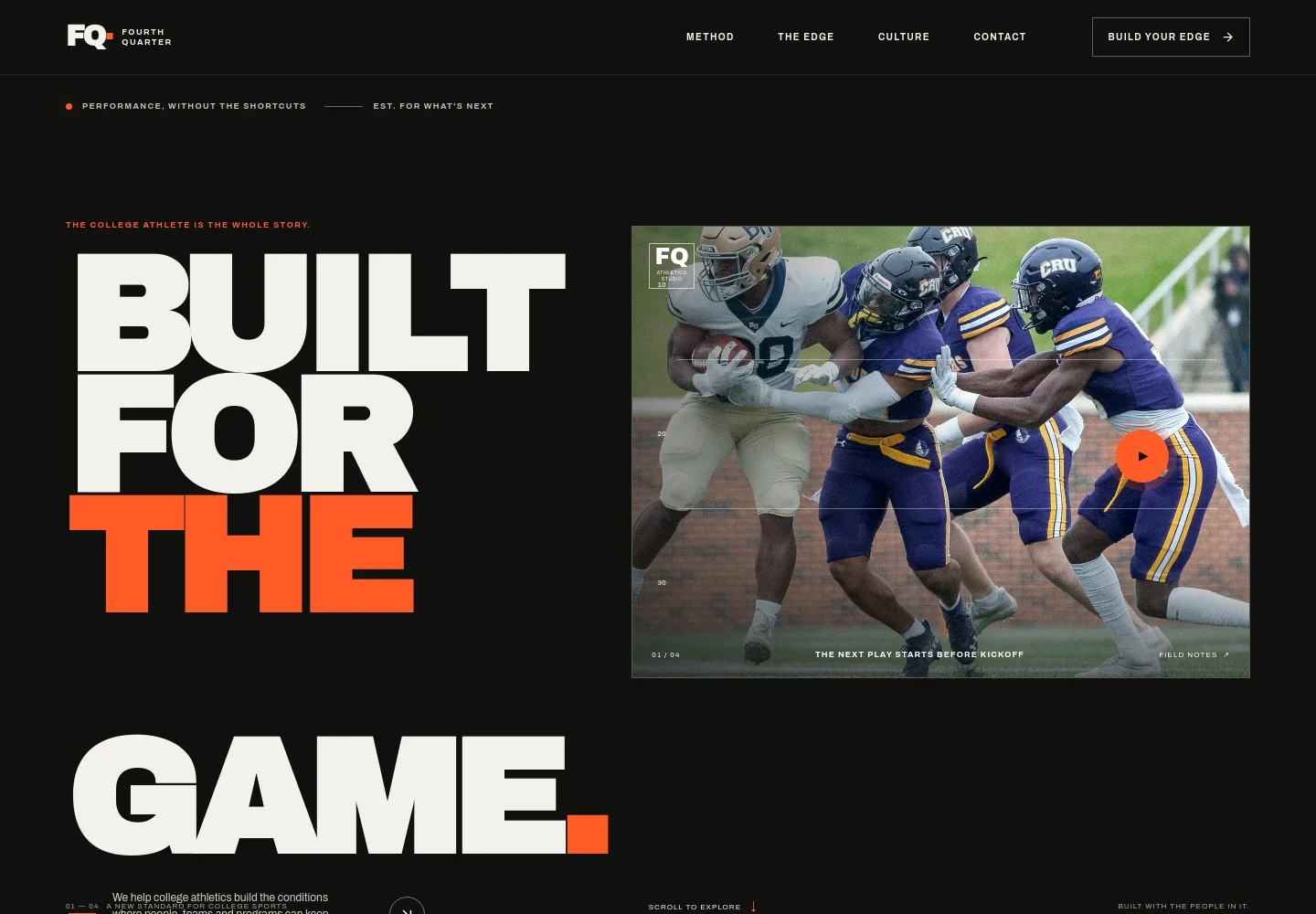 College Sports Website Template