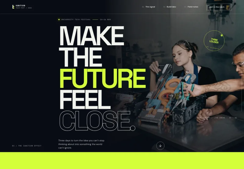 College Technical Fest Website Template
