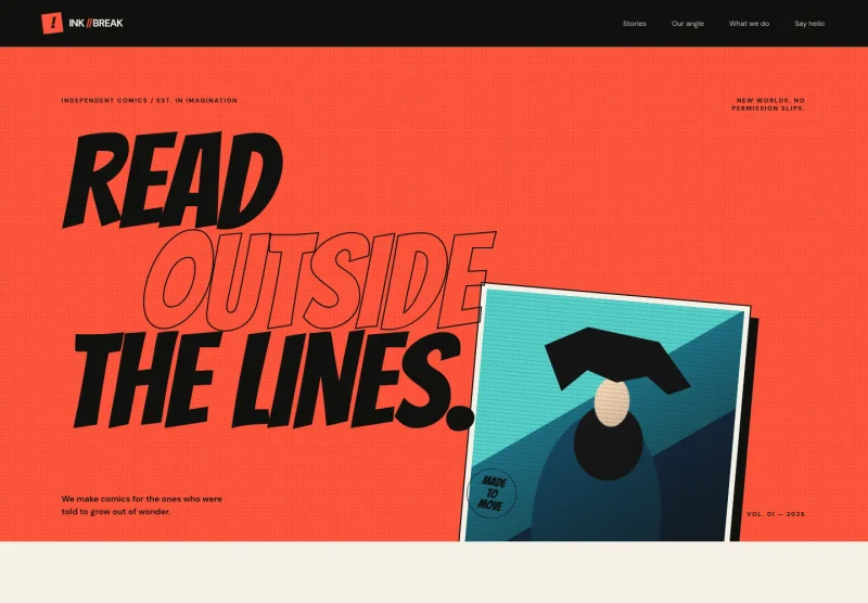 Comic Website Template