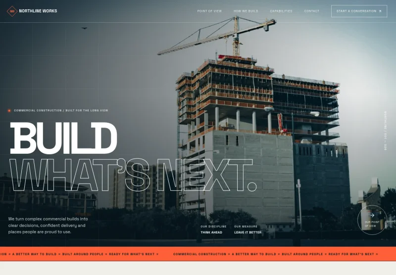Commercial Construction Website Template