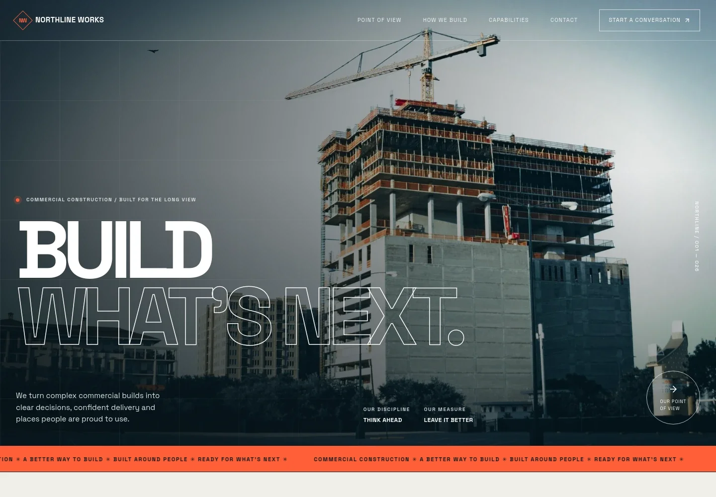 Commercial Construction Website Template