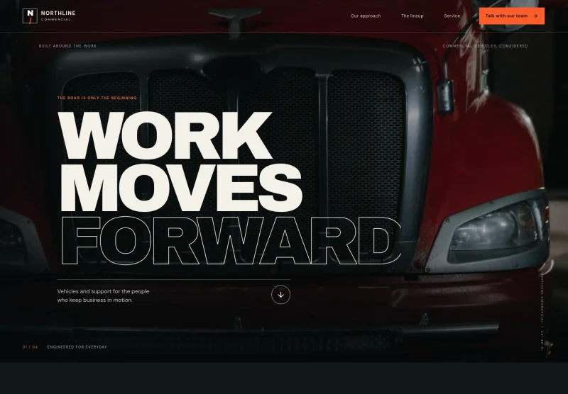 Commercial Dealership Website Template