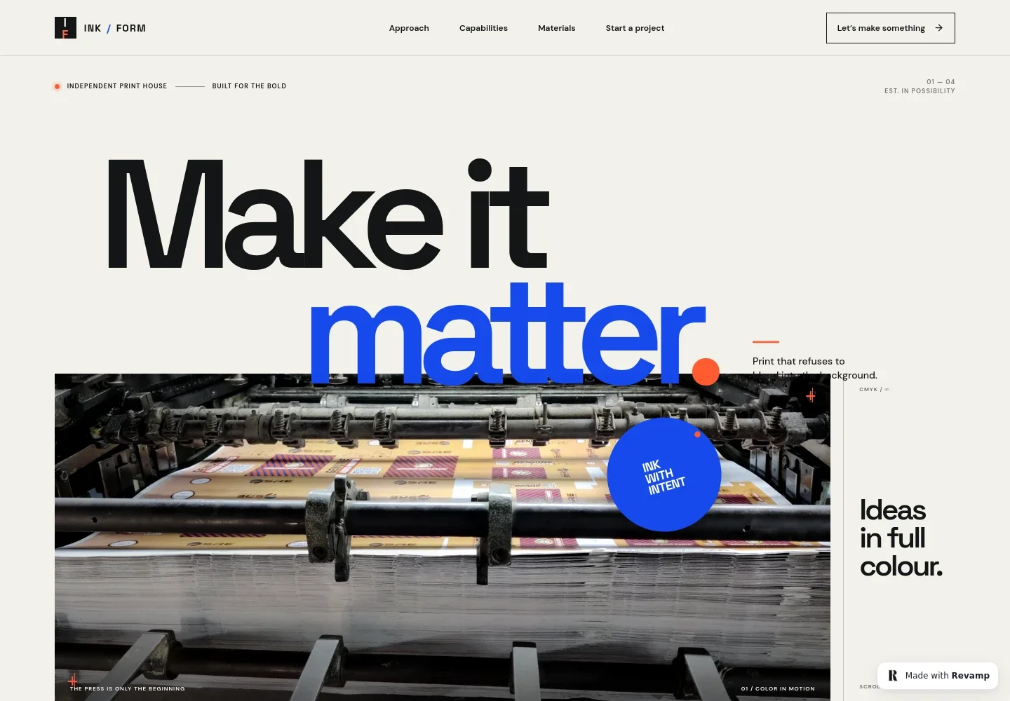 Commercial Printing Website Template
