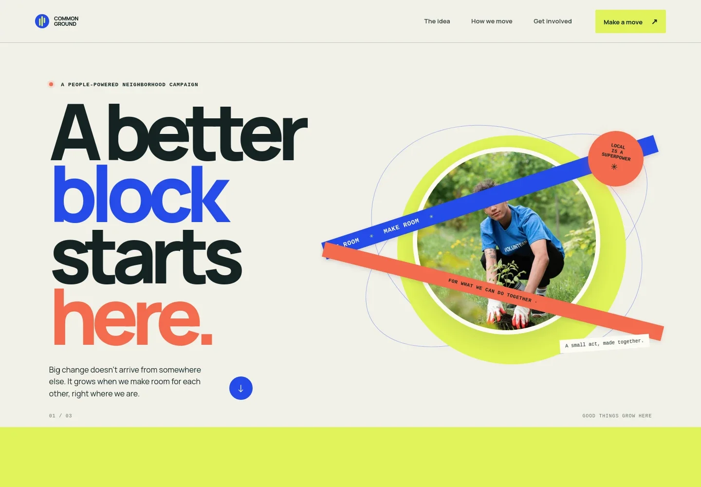 Community Campaign Website Template