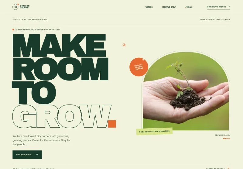 Community Garden Website Template