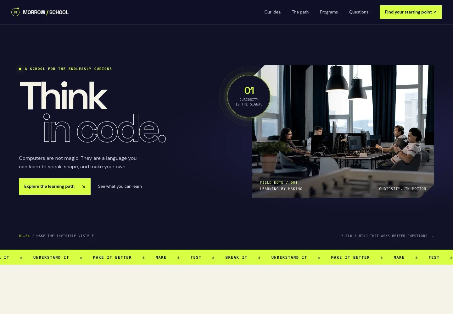 Computer Education Website Template