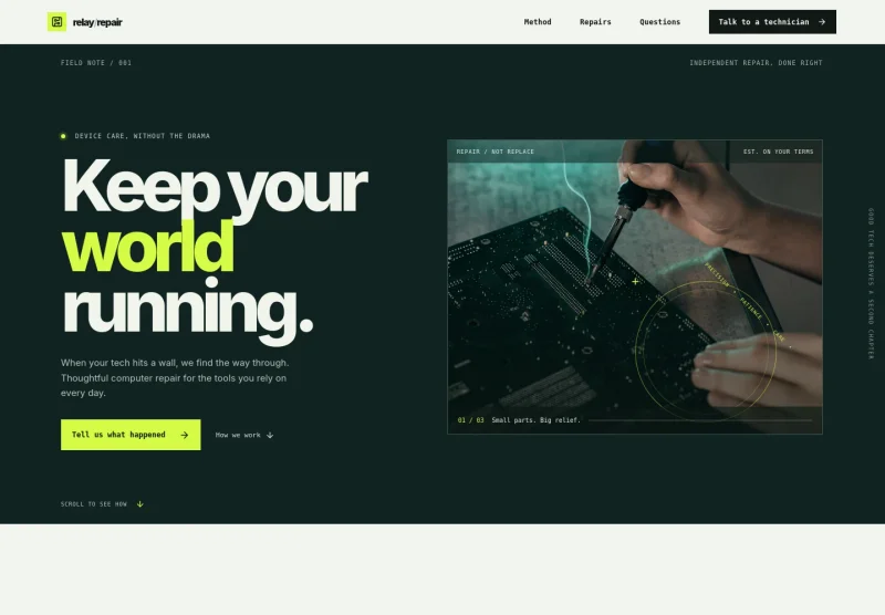 Computer Repair Website Template