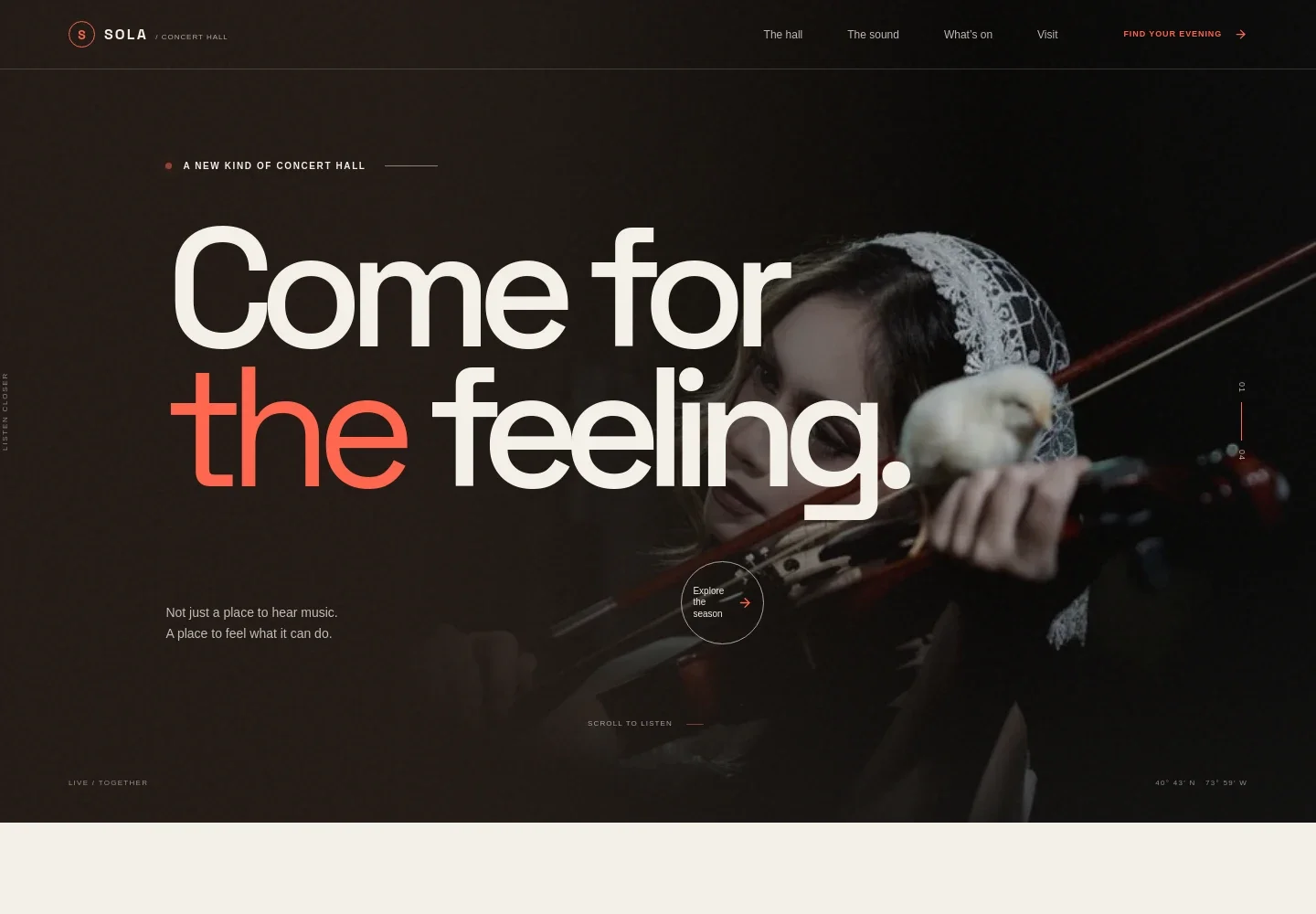 Concert Hall Website Template