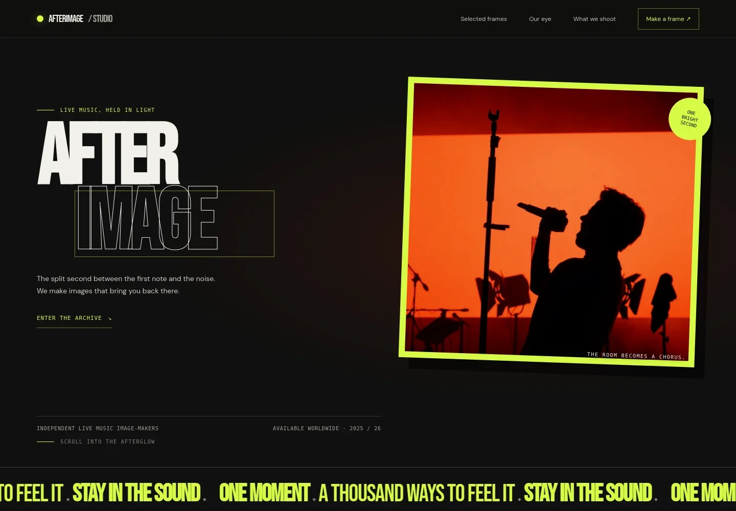 Concert Photography Website Template