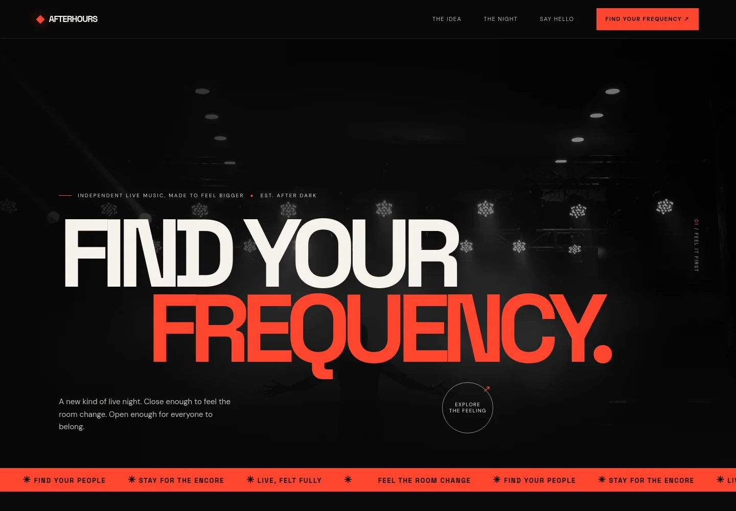 Concert Website Template