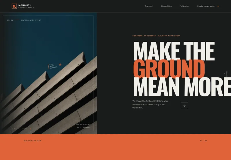 Concrete Contractor Website Template