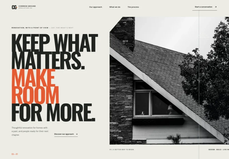 Construction Renovation Website Template