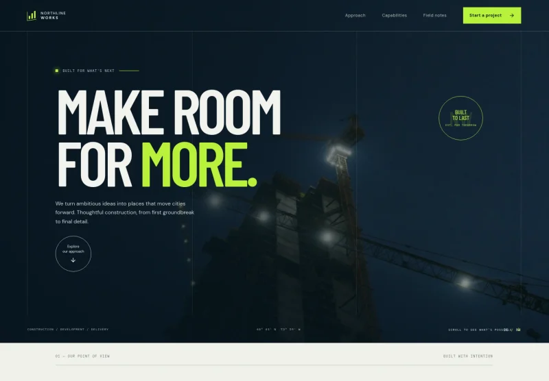 Construction Website Template