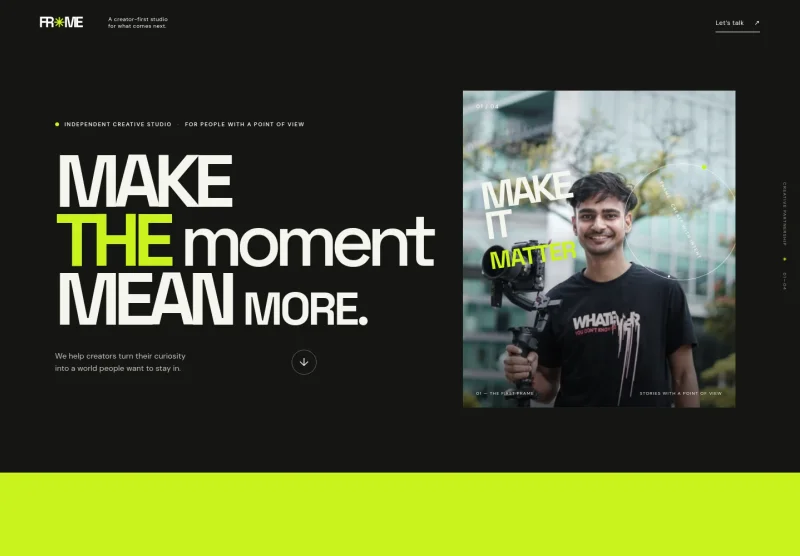 Content Creator Website Template