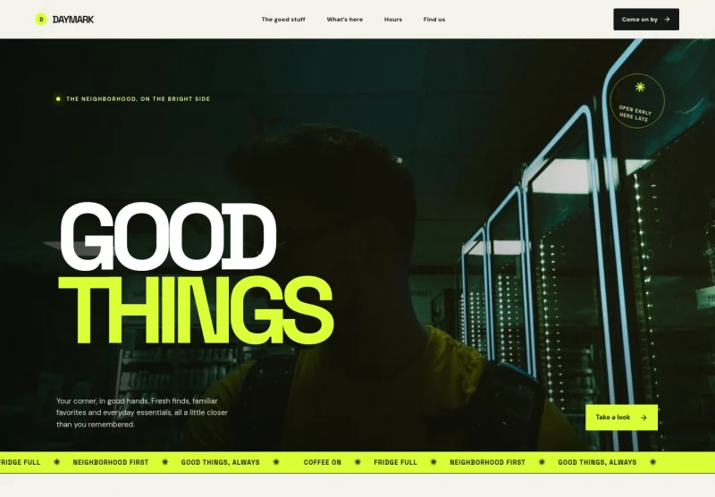 Convenience Store Website Template