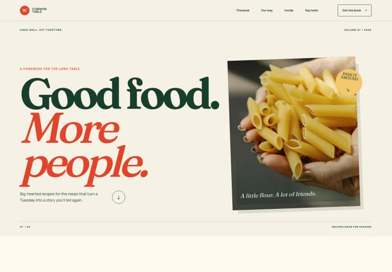 Cookbook Website Template