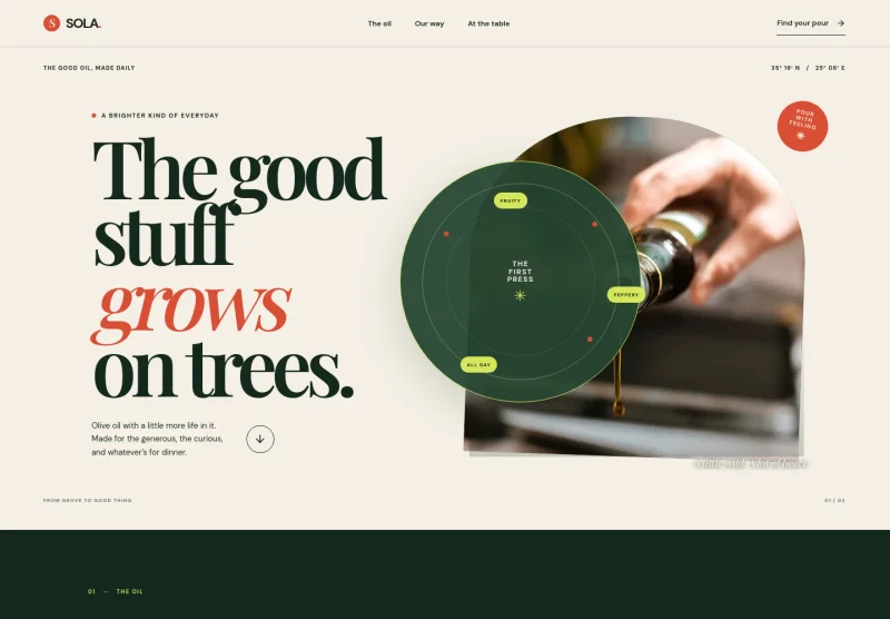 Cooking Oil Website Template