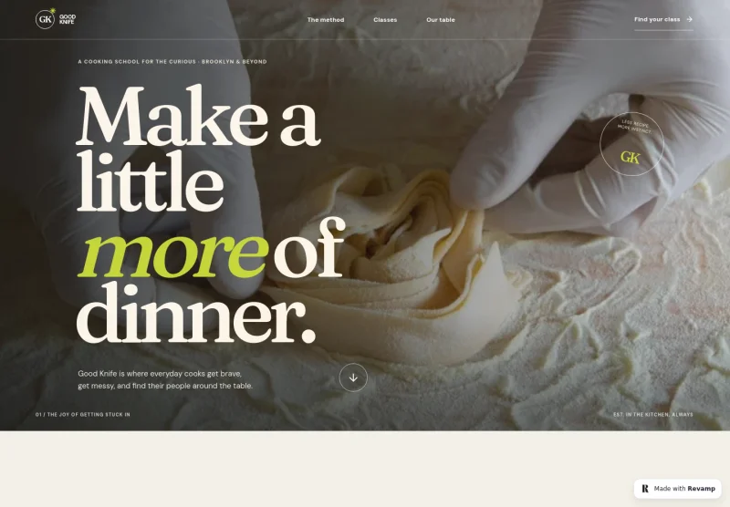 Cooking School Website Template