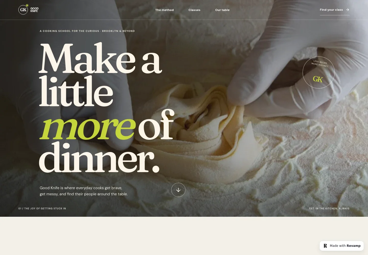 Cooking School Website Template