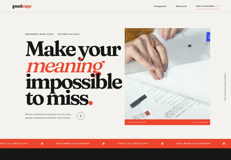 Copywriting Service Website Template