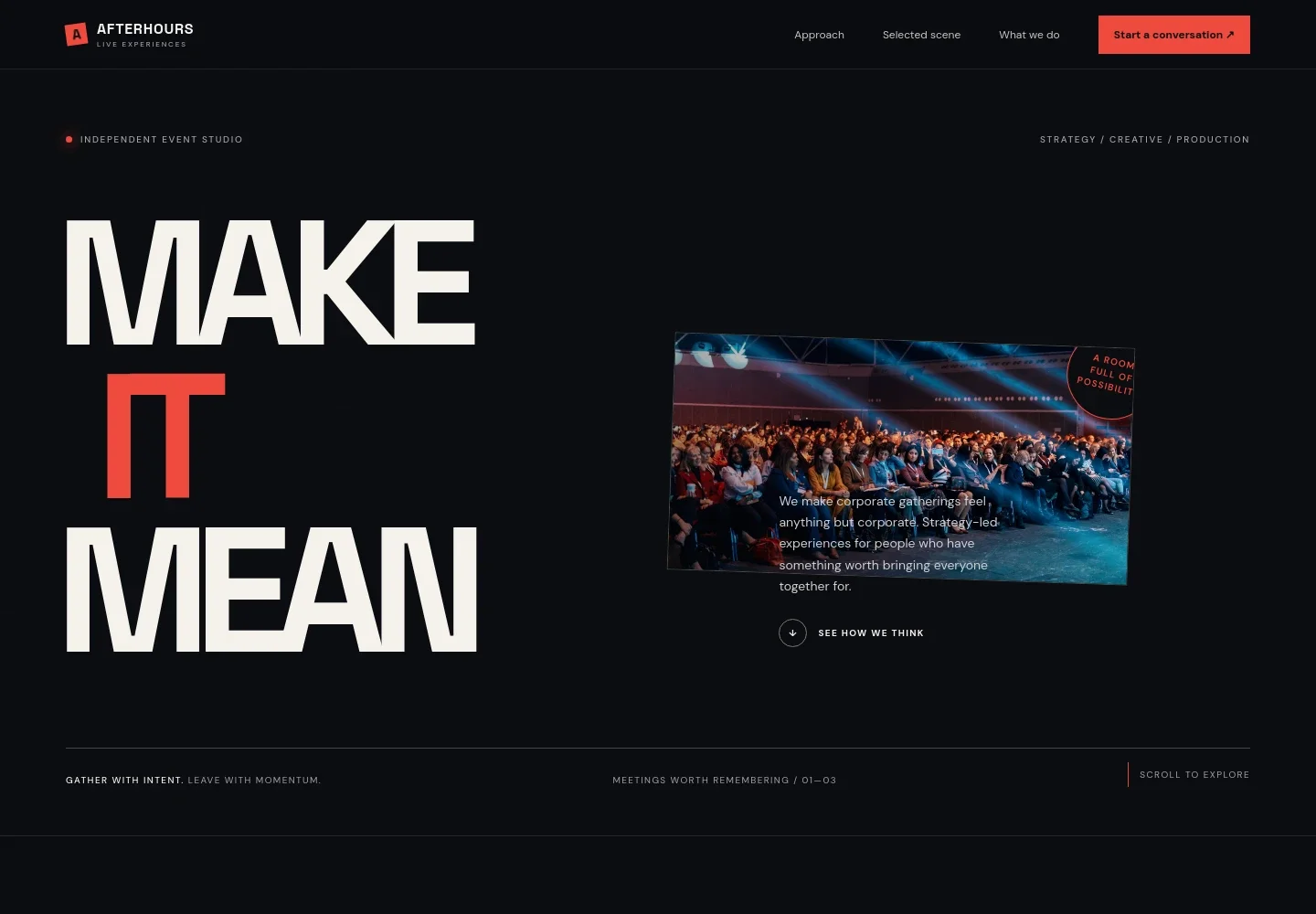 Corporate Event Website Template