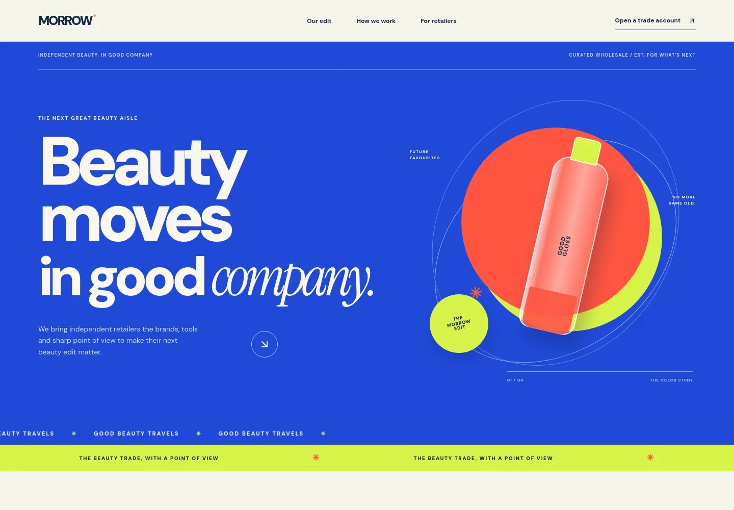 Cosmetics Wholesaler Website Template