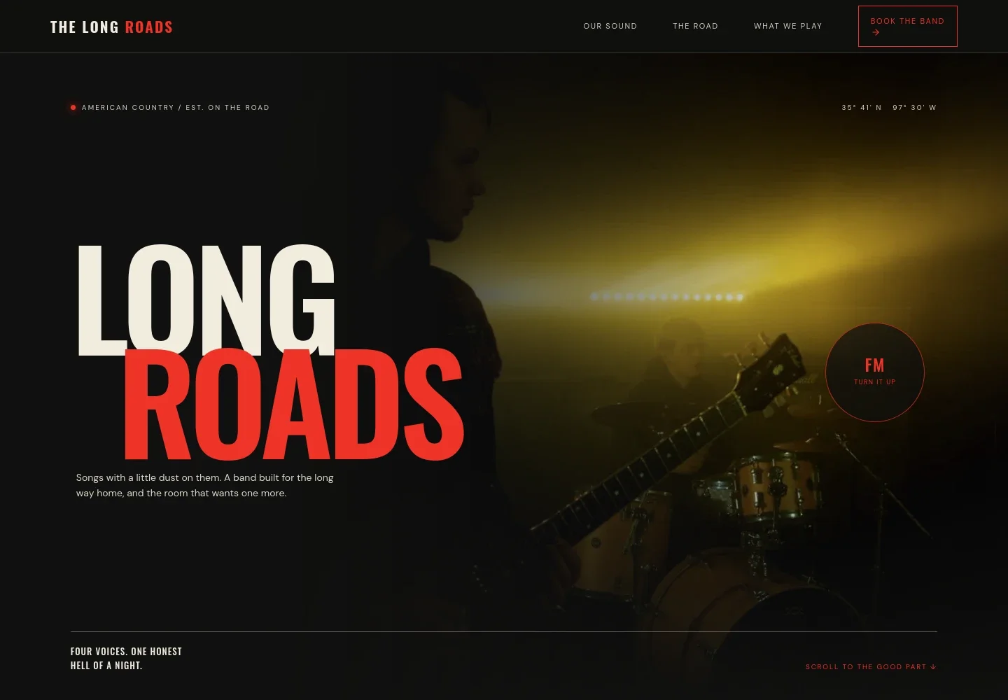 Country Band Website Template