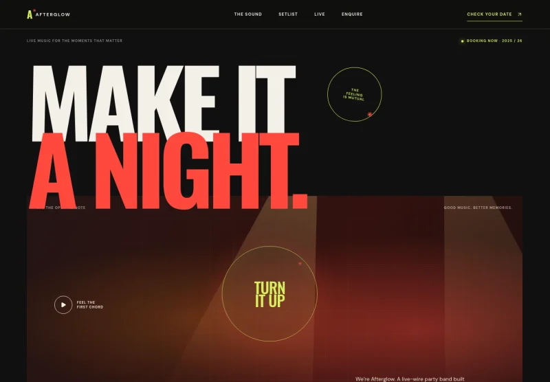 Cover Band Website Template