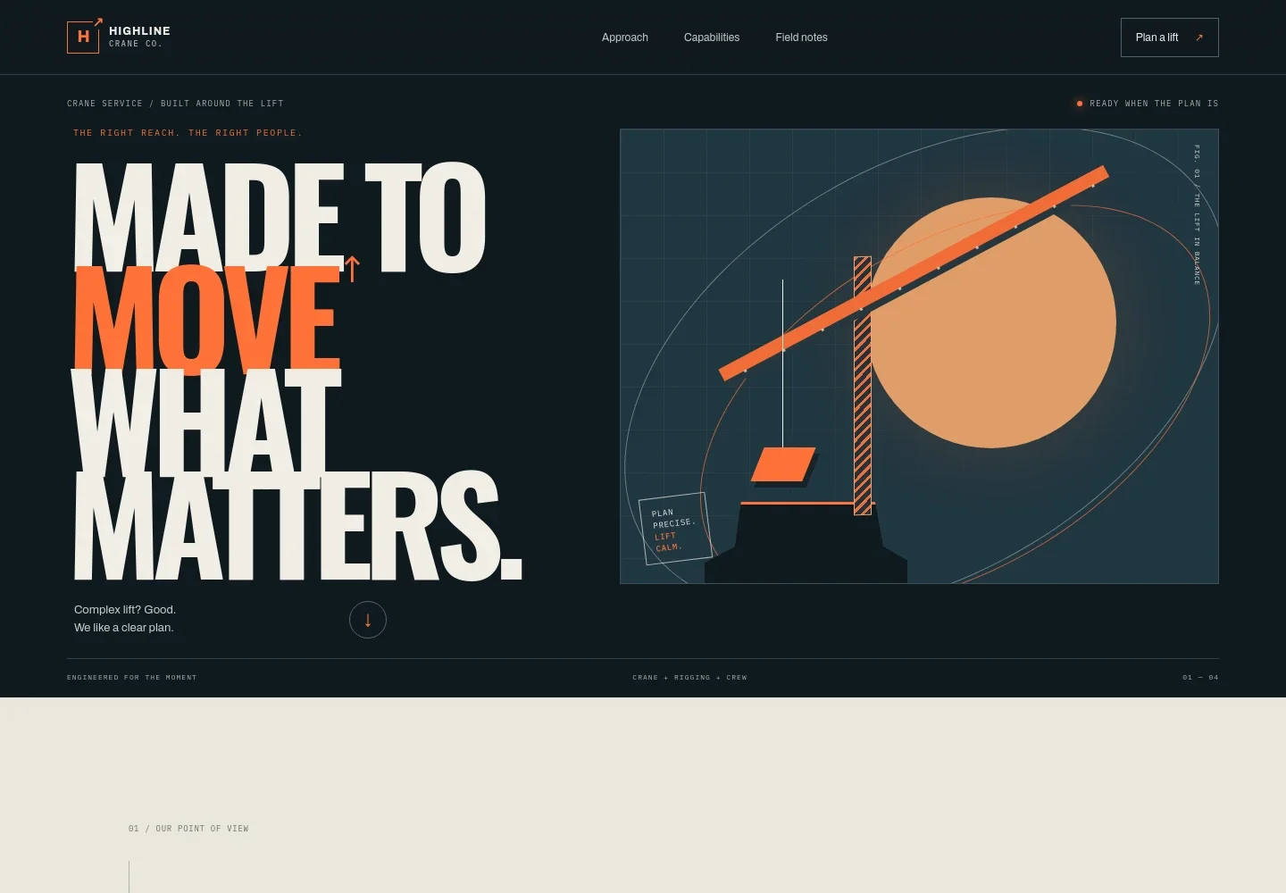 Crane Service Website Template